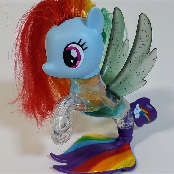 My Little Pony The Movie RAINBOW DASH Flip & Flow Seapony Hasbro MLP 2017 - Picture 1 of 4